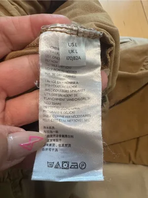 Free People Casual Cropped Jogger Pants- Tan - Large thumbnail 8