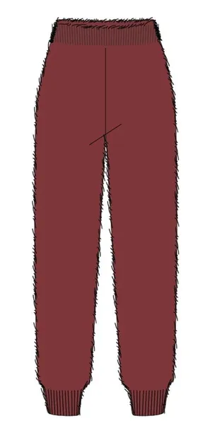 NEW Ugg Womens Darianna Fuzzy Lounge Pants 1152599 Rubious Red L thumbnail 1