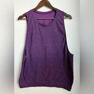 Lululemon Purple Swiftly Relaxed Muscle Tank Top Size Est. 12‎ thumbnail 4