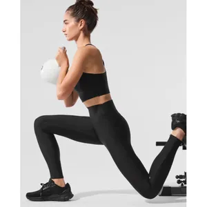 Alo Airlift High-Waist Sleek Leggings Black High-Rise Waist Waisted Tights Pants thumbnail 5