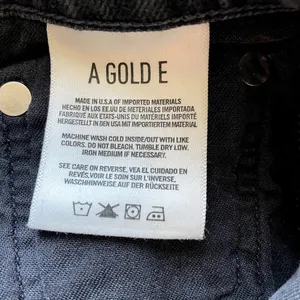 Agolde Jeans Womens 26 Washed Black High Rise Stretch Stretchy Button Fly thumbnail 4