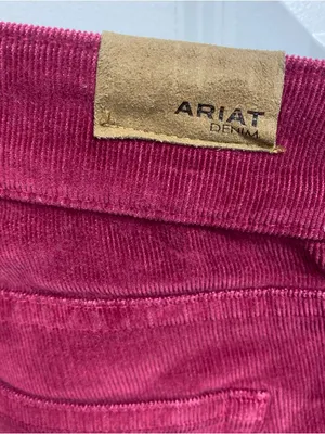 Ariat Flare Corduroy Jeans Women’s Size 29R Stretch Denim Western Maroon Wine thumbnail 4