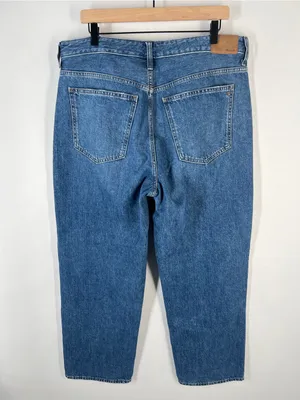 Madewell Low-Slung Curvy Straight Jeans 100% Cotton Denim Size 31‎ thumbnail 8