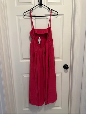 Abercrombie & Fitch Crinkle Textured Maxi Dress Size Medium thumbnail 5