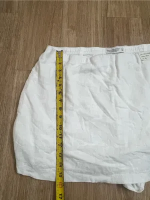 Abercrombie & Fitch White Mini Skirt high Waist thumbnail 3