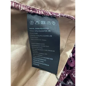 Bardot Dalia Asymmetrical Lace Midi Dress - Burgundy Floral - US 6/Small thumbnail 13