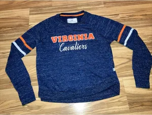 Gracia Virginia Cavaliers Sweatshirt Womens Small Blue Long‎ Sleeve UVA Wahoos NCAA thumbnail 1