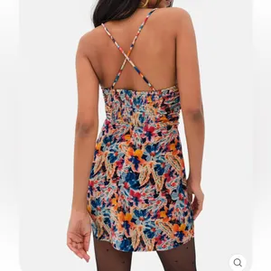 For Love & Lemons Velour Dress +Scarf to Match Revolve Exclusive Abstract NWT thumbnail 8