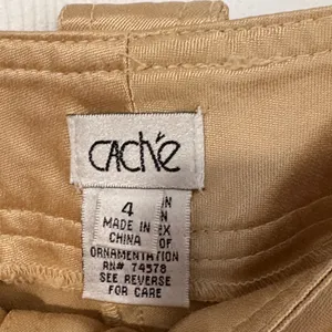 Cache gold/Beige Pants with Utility Pockets SZ 4 thumbnail 2