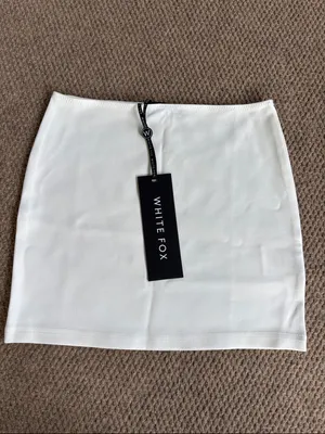 NWT White Fox Love Lost Stretch Mini Skirt White Size XXS thumbnail 4