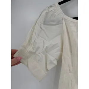 NWT J.Crew Puff Sleeve Top Womens M Ivory Ribbed‎ Cotton Poplin CA852 Coquette thumbnail 5