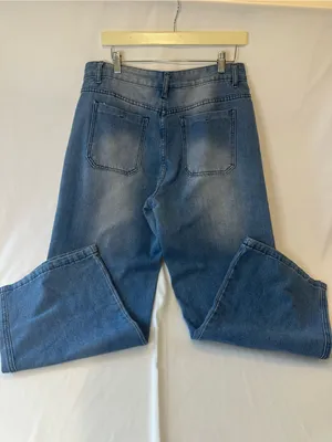 Boutique Wide Leg Women’s Extra Large Denim Jeans thumbnail 4