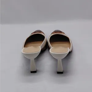Rylee's Rodeo Western Heels Sz 10 Ivory Brown Pointed Toe Coastal Cowgirl Mules thumbnail 12