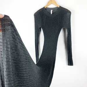 Daily Practice by Anthropologie Sheer Sparkle Sweater Midi Dress Medium Knit thumbnail 11