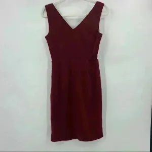 Marc‎ Angelo Maroon/Beige Dress Size 8 Red thumbnail 8