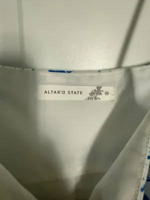 Altar'd State Dress Mini Blue thumbnail 3