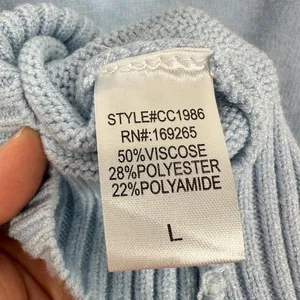 Threaded Leaf Women's Cropped Knit Sweater Blue Sailboat Puff Sleeve Sweater NWT thumbnail 8