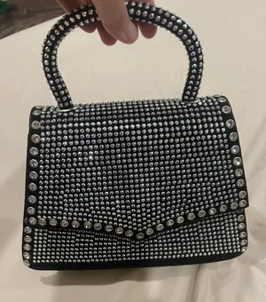 22cm Hobo Clutch Evening Cross Body Bling Luxury Glitter Diamond Black Sparkle Bag Handbag Clutch Purse New Chain thumbnail 3