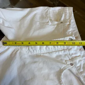 Free People | We The Free Maggie Mid Rise Distressed Straight Jeans White 28 thumbnail 7