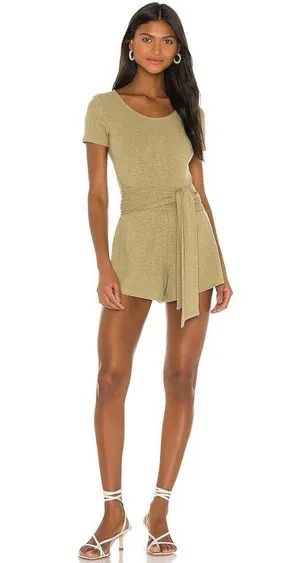 Privacy Please Madison Romper - Olive Green - XS thumbnail 10