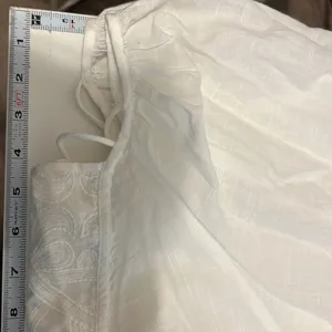 Anthropologie Shirt Women SIZE XXS White Romantic Babydoll Embroidered Victorian thumbnail 10