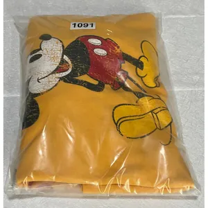 Walt Disney World Mickey Mouse Yellow Cropped Sweatshirt Size Xl Pre-Owned‎ thumbnail 5