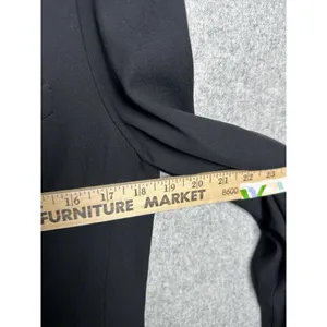 L'AGENCE‎ Womens Blazer Size 6 Black One Button Lined Relaxed Solid Pockets Work thumbnail 13