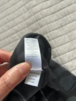 Athleta Salutation camo, gray, black jogger nylon comfy high rise pants L thumbnail 8