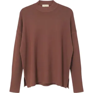Altar'd State Mock Neck Sweater Brown Ribbed Side Slit Long Sleeve‎ Women XS/S thumbnail 1