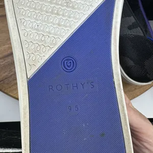 Rothy's The Original Slip On Sneakers Low‎ Top Black Gray Camo Women's 9.5 thumbnail 10