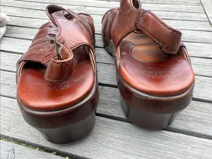 Ariat Brown Leather Strappy Slingback Sandals thumbnail 5