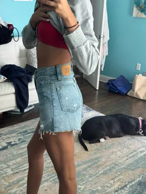Bdg high waisted jean shorts thumbnail 5