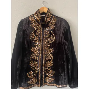 Soft Surroundings Velvet Embroidered Jacket thumbnail 2