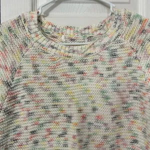 Women’s Boutique Speckle Crewneck Cotton Oversized Blend Sweater(Size M) thumbnail 4