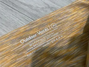 Outdoor Voices Yellow Space-Dyed Leggings thumbnail 2
