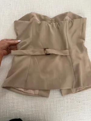 Illa Illa Strapless button down top thumbnail 2