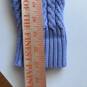 J.Crew Cable-knit puff-sleeve crewneck sweater‎ lavendar small BS978 thumbnail 11
