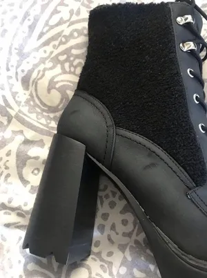 New Dolce Vita Dixy Faux Shearling Trim Heel Platform Boots thumbnail 14