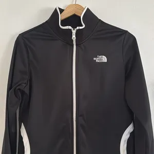 The North Face Black Jacket with White Trim thumbnail 2