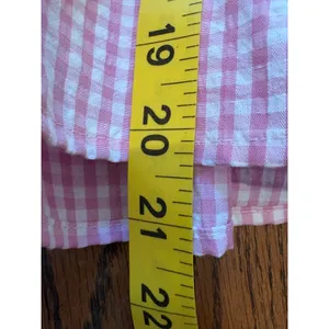 Unbranded Gingham Pajama Set Women Large Pink Bow Peplum Shorts Loungewear thumbnail 3