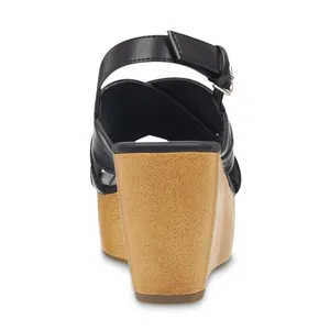 NEW GBG Los Angeles Dee Wedge Sandal Black SZ-10 thumbnail 3