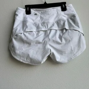 Lululemon Speed Up Short Size 4 Long *4" Updated Fit Classic Pure White Lined thumbnail 2