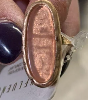 Gold plated adjustable ring thumbnail 1