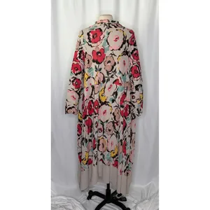 Anthropologie SPARROW Flora Exemplar Long Duster Cardigan‎ Sweater Linen Medium thumbnail 8