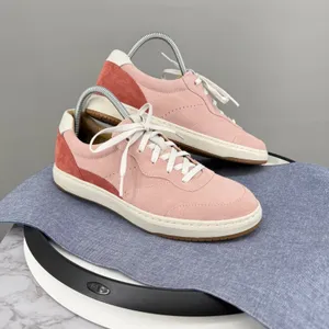 Dansko‎ Josey Sneaker Womens 40 Blush Pink Suede Lace Up Low Top Colorblock thumbnail 2