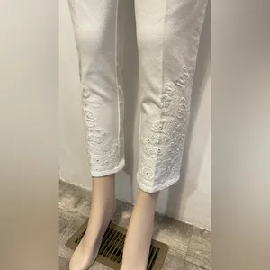 Tory Burch White Cropped Jeans thumbnail 10