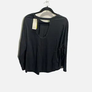All in Motion CYA Long Sleeve Open‎ Back Activewear Top Black XL 214 12 0851 thumbnail 3