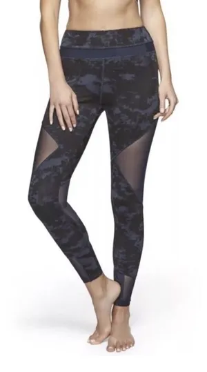 Sam Edelman Diamond Mesh Blue Cloud Leggings Women’s Large thumbnail 1