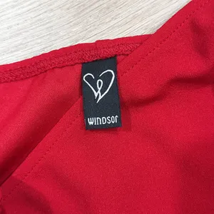 Windsor Red Asymmetrical Slip Dress #399 thumbnail 3