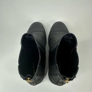 Cole Haan Womens size 6 B Reid Waterproof Leather Bootie Ankle Boot Black w22340 thumbnail 5